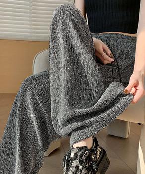 キラキラパンツ ワイドパンツ 美脚 送料無料 即日発送-4