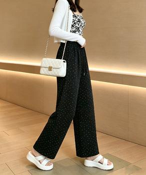 キラキラパンツ ワイドパンツ 美脚 送料無料 即日発送-6