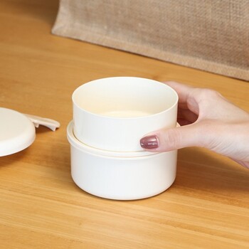 収納できるランチボックス2段 まる 3個セット 送料無料-5
