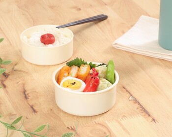 収納できるランチボックス2段 まる 3個セット 送料無料-8