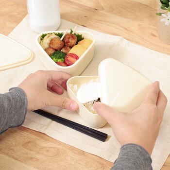 収納できるランチボックス2段 とんがり 3個セット 送料無料-2