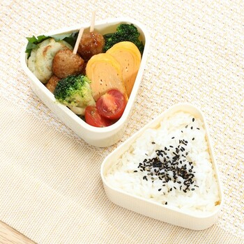 収納できるランチボックス2段 とんがり 3個セット 送料無料-3