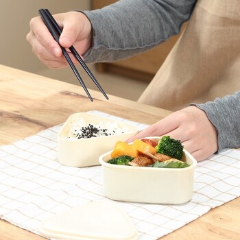 収納できるランチボックス2段 とんがり 3個セット 送料無料-4
