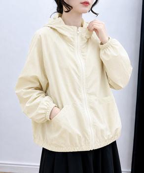 シアーフーディージャケットレディース夏服 送料無料 即日発送-5