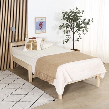 組立簡単ベッド ラクネ S 送料無料-2