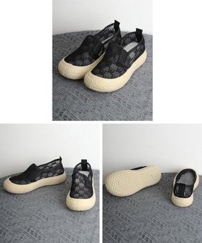 スニーカー 厚底 メッシュスリッポン 軽量スニーカー 送料無料 即日発送-8