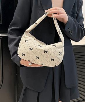 ハンドバッグ リボン柄 肩掛け鞄 送料無料 即日発送-3