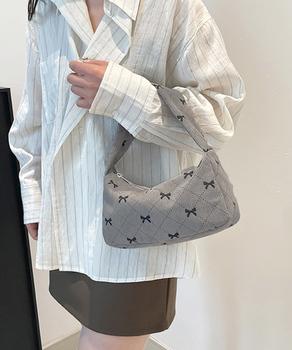 ハンドバッグ リボン柄 肩掛け鞄 送料無料 即日発送-4