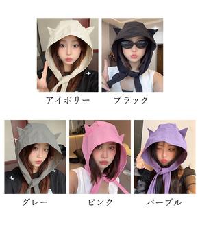 猫耳サンシェードハット UV対策 速乾 送料無料 即日発送-1