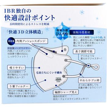 マスク 業務用 KN95 息らくフィット 5層マスク 冷感 個別包装 ホワイト 20枚入 2セット 送料無料-1