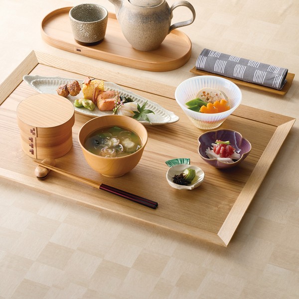 新 タモ 大型会席盆 日本製 送料無料-11