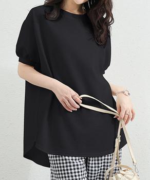ワッフルTシャツ半袖レディースゆったり夏 送料無料 即日発送-2