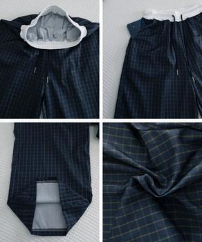 チェック柄ワイドパンツハイウエスト春夏服 送料無料 即日発送-9