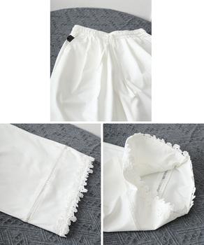 裾レース ワイドパンツ カジュアルパンツ 送料無料 即日発送-8