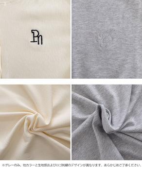 ヘンリーネックTシャツワンポイントロゴt 送料無料 即日発送-9