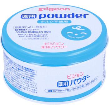 ピジョン 薬用パウダー ブルー缶 タルク不使用 無香料 100g 3個セット 送料無料-3