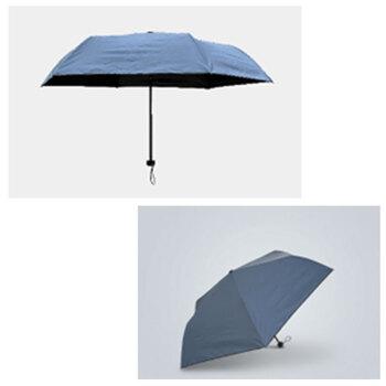 晴雨兼用 折り畳み日傘 軽量タイプ 約53cm スモーキーブルー 3個セット 送料無料-4