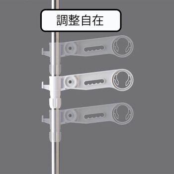つっぱり式部屋干しポール ステン&ホワイト DTHW1 送料無料 即日発送-2