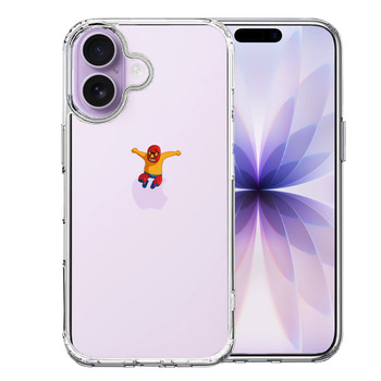 iPhone17 ケース クリア ジャケット 覆面 プロレスラー スマホケース 側面ソフト 背面ハード ハイブリッド  送料無料-0