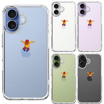 iPhone17 ケース クリア ジャケット 覆面 プロレスラー スマホケース 側面ソフト 背面ハード ハイブリッド  送料無料-1