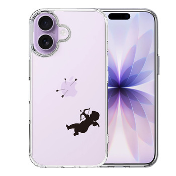 iPhone17 ケース クリア キューピット スマホケース 側面ソフト 背面ハード ハイブリッド 送料無料-0