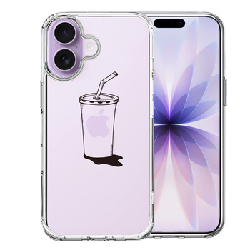 iPhone17 ケース クリア アップルジュース スマホケース 側面ソフト 背面ハード ハイブリッド 送料無料-0