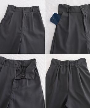 スラックスレディースタックワイドパンツ夏 送料無料 即日発送-9