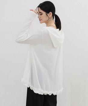 シアパーカー長袖フリルラッシュガード夏服 送料無料 即日発送-5