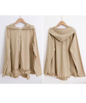 シアパーカー長袖フリルラッシュガード夏服 送料無料 即日発送-8