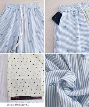 総柄セミワイドイージーパンツ夏10柄展開 送料無料 即日発送-9