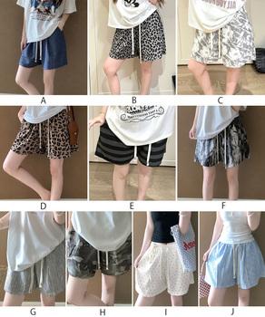 総柄ショートパンツルームウェアパンツ夏用 送料無料 即日発送-1