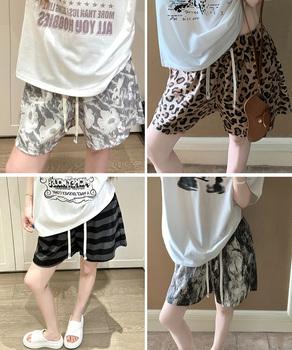 総柄ショートパンツルームウェアパンツ夏用 送料無料 即日発送-5