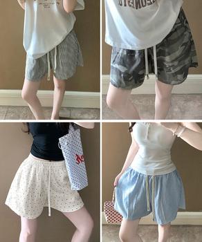 総柄ショートパンツルームウェアパンツ夏用 送料無料 即日発送-6