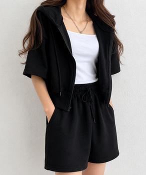 スウェットセットアップレディース半袖夏服 送料無料 即日発送-2