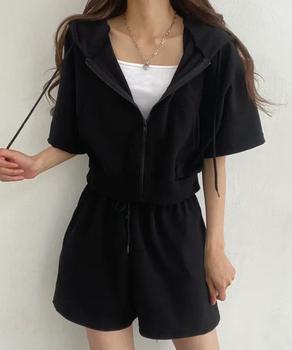 スウェットセットアップレディース半袖夏服 送料無料 即日発送-3