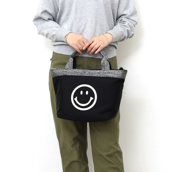 SMILEY ダイバー素材トートバッグ 2026新作 COOCO 送料無料 即日発送-20