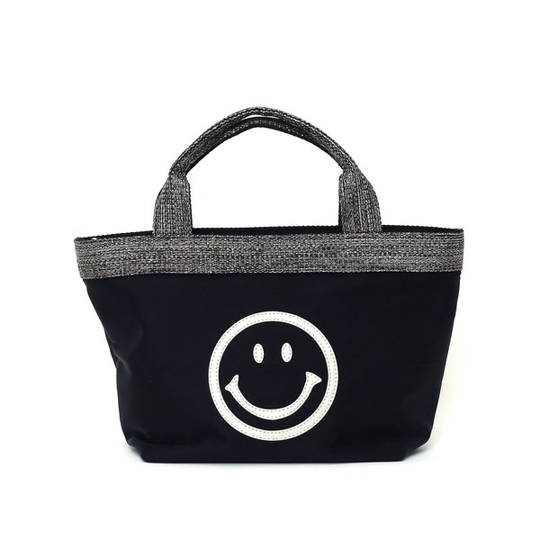 SMILEY ダイバー素材トートバッグ 2026新作 COOCO 送料無料 即日発送-3