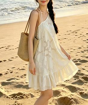 ビキニ3点セット花柄シアーワンピース付き 送料無料 即日発送-3