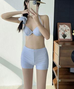 ビキニ3点セット花柄シアーワンピース付き 送料無料 即日発送-5