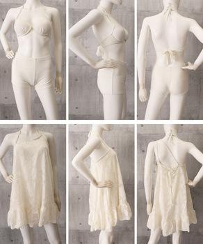 ビキニ3点セット花柄シアーワンピース付き 送料無料 即日発送-8