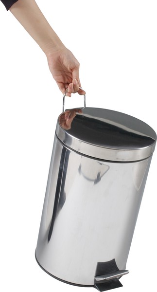 ステンレス ラウンド ペダルペール 12L 送料無料-2