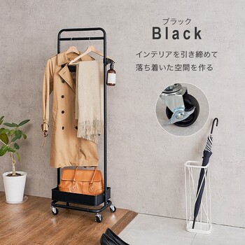 ハンガーラックKHR 3776BK 送料無料-14