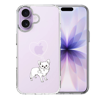 iPhone17 ケース クリア チワワ スマホケース 側面ソフト 背面ハード ハイブリッド  送料無料-0