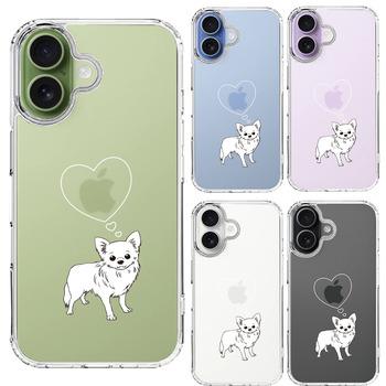 iPhone17 ケース クリア チワワ スマホケース 側面ソフト 背面ハード ハイブリッド  送料無料-1