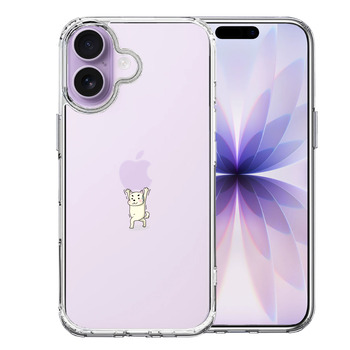 iPhone17 ケース クリア 犬 ワンコ りんごは重い？ スマホケース 側面ソフト 背面ハード ハイブリッド  送料無料-0