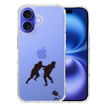 iPhone16 ケース クリア 相撲 おすもう 突き出し スマホケース 側面ソフト 背面ハード ハイブリッド 送料無料-0