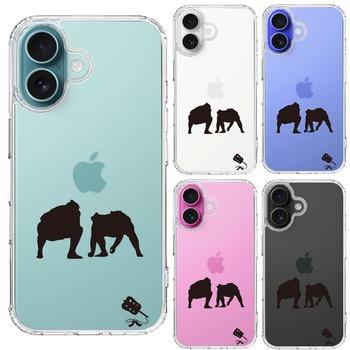 iPhone16 ケース クリア 相撲 おすもう 仕切り スマホケース 側面ソフト 背面ハード ハイブリッド  送料無料-1