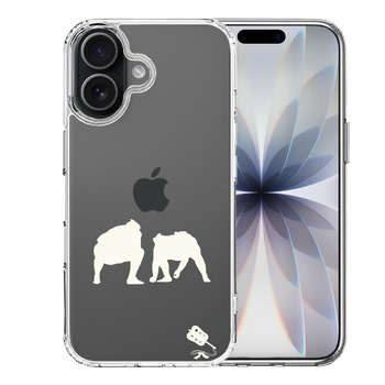 iPhone17 ケース クリア 相撲 おすもう 仕切り ホワイト スマホケース 側面ソフト 背面ハード ハイブリッド 送料無料-0