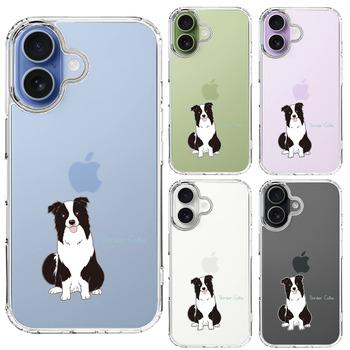 iPhone17ケース クリア ボーダー コリー 1 スマホケース 側面ソフト 背面ハード ハイブリッド  送料無料-1