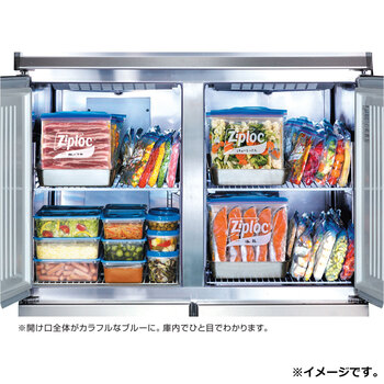 業務用 ジップロック フリーザーバッグ お徳用 Mサイズ 120枚入 2セット 送料無料-5